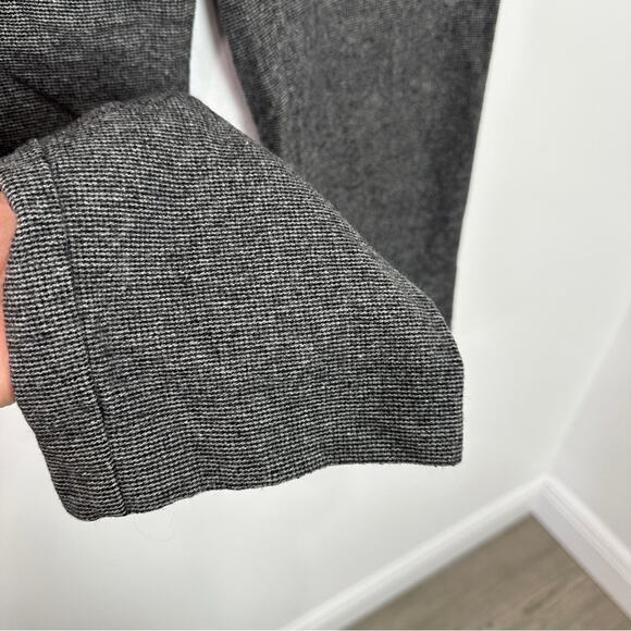 Wilfred Aritzia Jallade High Rise Wool Trouser Pant Tweed Grey 4 Preppy Classic - Picture 6 of 9